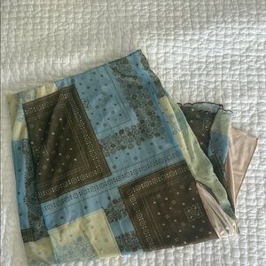 Urban Outfitters Beige and Blue Fabric